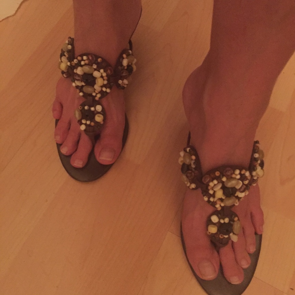 Franco Sarto - Unique Beaded Classy Sandal - Picture 6 of 6